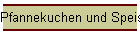 Pfannekuchen und Speisen